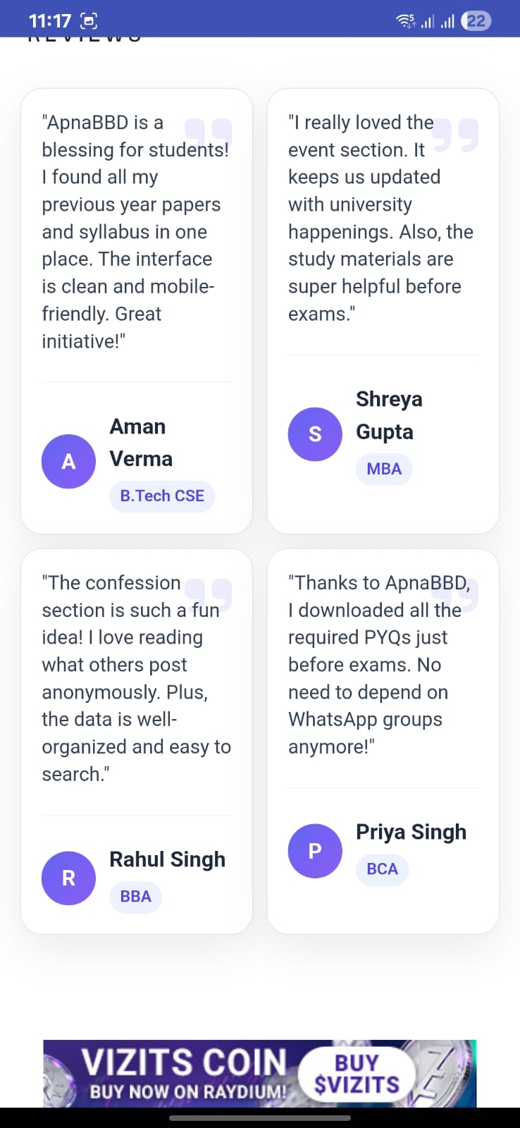 ApnaBBD App Features